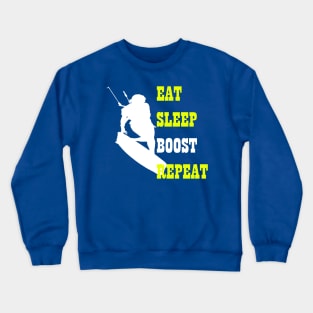 Kitesurfer Life Eat Sleep Boost Repeat Retro Style Crewneck Sweatshirt